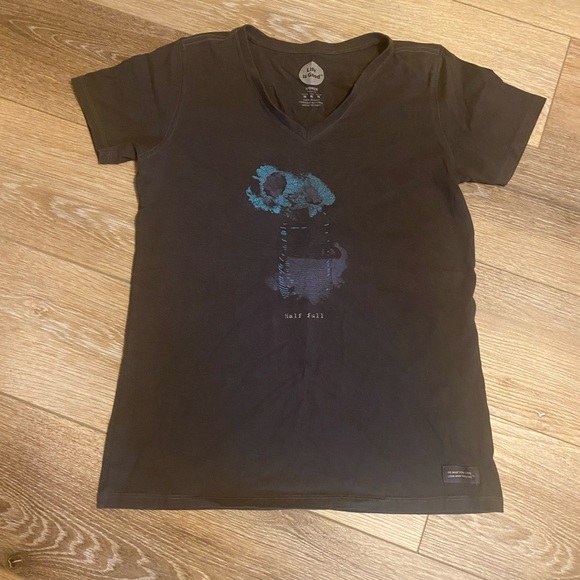 Life Is Good Tops - ‘Life is Good’ Classic Fit Half Full Women’s Tee